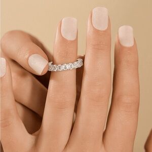 STERLING FOREVER KYLIE CZ ETERNITY BAND RING